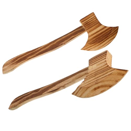 BESPORTBLE 2 STÜCK Holzäxte für Halloween Kostüme Realistische Requisiten für Langlebiges Holzspielzeug für LARP Cosplay und Dekoration BESPORTBLE 2 STÜCK Holzäxte für Halloween Kostüme Realistische Requisiten für Langlebiges Holzspielzeug für LARP Cosplay und Dekoration von BESPORTBLE