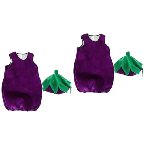 BESPORTBLE 2 Sätze Auberginenstyling -leistungskostüm Lustig Cosplay Gemüsekleidung Für Auberginenkleidung Für Party Gefälligkeiten Stoff Violett BESPORTBLE 2 Sätze Auberginenstyling -leistungskostüm Lustig Cosplay Gemüsekleidung Für Auberginenkleidung Für Party Gefälligkeiten Stoff Violett von BESPORTBLE