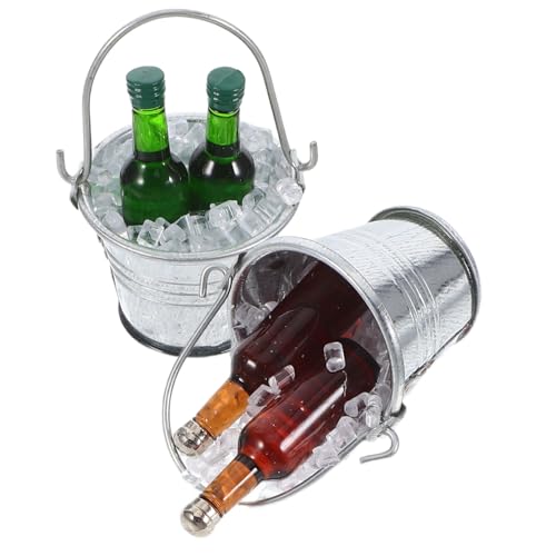 BESPORTBLE 2 Sätze Bierflaschen und Eiswürfel Set mit Eimer für Puppenhaus Dekoration Teiliges Set für Miniatur Szene und Realistisch für Dollhouse Bar und Landschaftsdesign BESPORTBLE 2 Sätze Bierflaschen und Eiswürfel Set mit Eimer für Puppenhaus Dekoration Teiliges Set für Miniatur Szene und Realistisch für Dollhouse Bar und Landschaftsdesign von BESPORTBLE