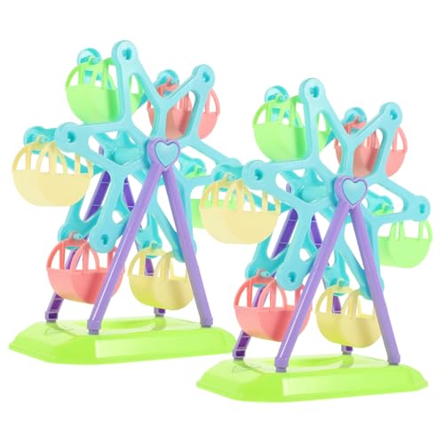 BESPORTBLE 2 Sätze DIY Ferris Wheel Bausatz für Frühpädagogisch Hand Auge Koordination Leicht Tragbar Robust Kunststoff Lernspielzeug Zufällige Farbe von BESPORTBLE