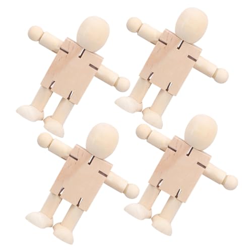 BESPORTBLE 2 Sätze DIY Holzroboter Unvollendete Holzfiguren Zum Basteln Dekorieren Für Pädagogisches Kreatives Handwerk Für Zuhause Und Büro 4 Stücke * 2 BESPORTBLE 2 Sätze DIY Holzroboter Unvollendete Holzfiguren Zum Basteln Dekorieren Für Pädagogisches Kreatives Handwerk Für Zuhause Und Büro 4 Stücke * 2 von BESPORTBLE