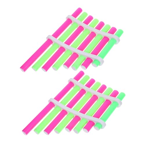 BESPORTBLE 2 Sätze DIY Panflöten Bausatz für Kreatives Musikspielzeug Hand Auge Koordination und Vorstellungskraft Langlebiges Material für Musikalische Frühförderung von BESPORTBLE