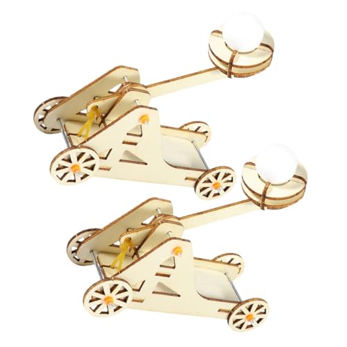 BESPORTBLE 2 Sätze DIY Trebuchet Kit für Stem Experimente Physik Lernspielzeug mit Realistischem Antikem Design Fördert Zusammenarbeit Technikverständnis und Geschichte von BESPORTBLE