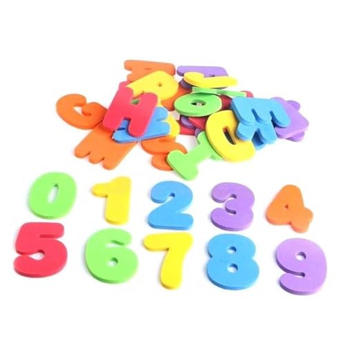 BESPORTBLE 2 Sätze Eva Badewannenspielzeug mit Bunten Buchstaben und Zahlen Frühes Lernspielzeug für Rutschfestes Geruchloses Material Fördert Kognition und Sprachentwicklung im Vorschulalter von BESPORTBLE