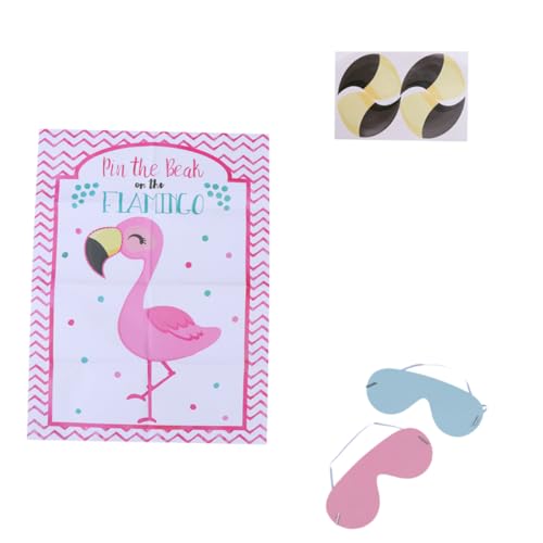 BESPORTBLE 2 Sätze Flamingo Themen Pinnspiel Teiliges Spiel mit Aufklebern und Augenmaske für Kindergeburtstag Partydekoration und Schulveranstaltungen Wiederverwendbare Materialien für BESPORTBLE 2 Sätze Flamingo Themen Pinnspiel Teiliges Spiel mit Aufklebern und Augenmaske für Kindergeburtstag Partydekoration und Schulveranstaltungen Wiederverwendbare Materialien für von BESPORTBLE