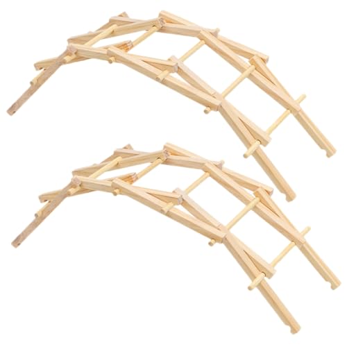 BESPORTBLE 2 Sätze Handgefertigtes Bogenbrücken Holzmodell DIY Wissenschaftsspielzeug für Kreatives Basteln zur Kognitiven und Stressabbau als Dekoratives Schreibtischspielzeug von BESPORTBLE