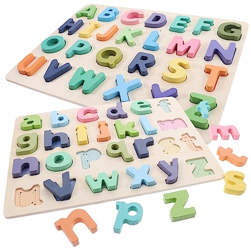 BESPORTBLE 2 Sätze Holzpuzzle Alphabet Lernspielzeug für Vorschule Kognitive Buchstabenpaare Logisches Fördernd Motorische Fähigkeiten Entwickelnd Farbenfrohe Frühkindliche Bildung BESPORTBLE 2 Sätze Holzpuzzle Alphabet Lernspielzeug für Vorschule Kognitive Buchstabenpaare Logisches Fördernd Motorische Fähigkeiten Entwickelnd Farbenfrohe Frühkindliche Bildung von BESPORTBLE