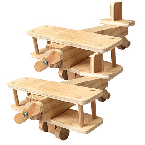 BESPORTBLE 2 Sätze Holzpuzzle DIY Bausatz Kreatives Montage Pädagogisches für Geburtstag Fördert Vorstellungskraft und Feinmotorik von BESPORTBLE