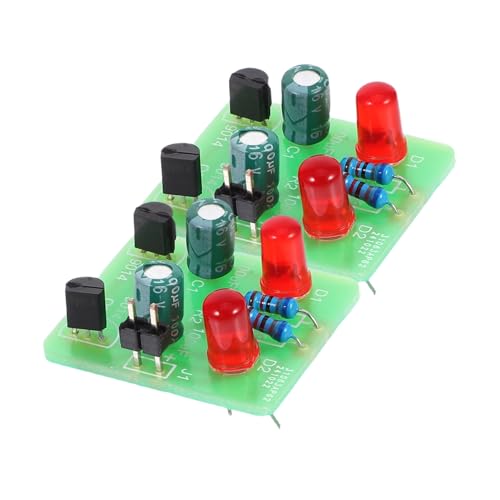 BESPORTBLE 2 Sätze Lötübungsset Set LED bistabiler Schaltkreis Löten Lernen Elektronik DIY Bausatz für Anfänger mit LED Anzeige und Variablen Schwingungsmodi für Schulprojekte und von BESPORTBLE