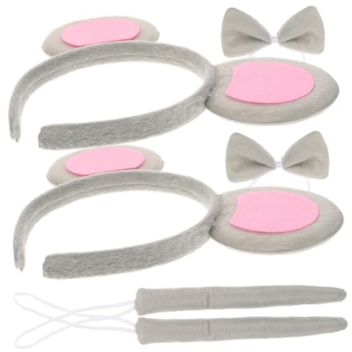 BESPORTBLE 2 Sätze Mäusekostüm Stirnband mit Ohren und Fliege Leichte Bequeme Tierkostüm Accessoires für Halloween Cosplay und Party Waschbare Baumwoll und Plüschmaterialien BESPORTBLE 2 Sätze Mäusekostüm Stirnband mit Ohren und Fliege Leichte Bequeme Tierkostüm Accessoires für Halloween Cosplay und Party Waschbare Baumwoll und Plüschmaterialien von BESPORTBLE