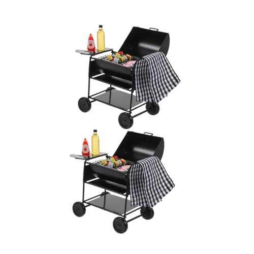 BESPORTBLE 2sätze Mini-Grill Für Puppenhausküchen Set Schwarzer BBQ-grillrost Aus Metall Simulierter Grill Für Miniatur-Outdoor-szenen Spielzeugset Für Rollenspiele Und Dekoration BESPORTBLE 2sätze Mini-Grill Für Puppenhausküchen Set Schwarzer BBQ-grillrost Aus Metall Simulierter Grill Für Miniatur-Outdoor-szenen Spielzeugset Für Rollenspiele Und Dekoration von BESPORTBLE