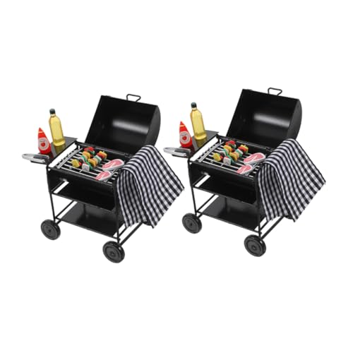 BESPORTBLE 2 Sätze Miniatur BBQ Grill Modell aus Schwarzem Metall Langlebig und Kompakt Realistische Outdoor Küche für Puppenhaus Deko und Kreatives DIY Spiel BESPORTBLE 2 Sätze Miniatur BBQ Grill Modell aus Schwarzem Metall Langlebig und Kompakt Realistische Outdoor Küche für Puppenhaus Deko und Kreatives DIY Spiel von BESPORTBLE