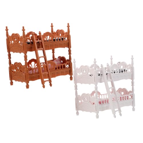 BESPORTBLE 2 Sätze Miniatur Etagenbett Puppenhaus Möbel Stabil Kunststoff Stoff Realistische Schlafzimmer Dekoration Kinderspielzeug Zubehör BESPORTBLE 2 Sätze Miniatur Etagenbett Puppenhaus Möbel Stabil Kunststoff Stoff Realistische Schlafzimmer Dekoration Kinderspielzeug Zubehör von BESPORTBLE
