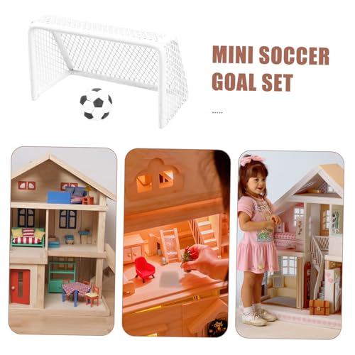 BESPORTBLE 2 Sätze Miniatur Fußballtor Set mit Fußball Einfach zu Montieren Kompakt und Dekorativ für Puppenhaus Mikro Landschaft und Kinderzimmer Zubehör BESPORTBLE 2 Sätze Miniatur Fußballtor Set mit Fußball Einfach zu Montieren Kompakt und Dekorativ für Puppenhaus Mikro Landschaft und Kinderzimmer Zubehör von BESPORTBLE