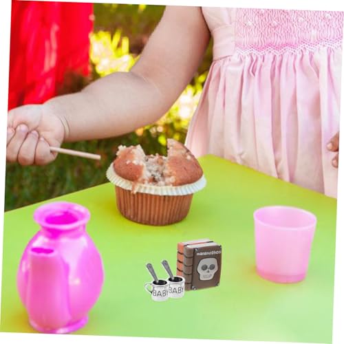 BESPORTBLE 2 Sätze Miniatur Puppenhaus Zubehör Mini Notizbuch und Mini Kaffee Tasse Halloween Dekoration für Puppenhaus DIY Szene Modell BESPORTBLE 2 Sätze Miniatur Puppenhaus Zubehör Mini Notizbuch und Mini Kaffee Tasse Halloween Dekoration für Puppenhaus DIY Szene Modell von BESPORTBLE
