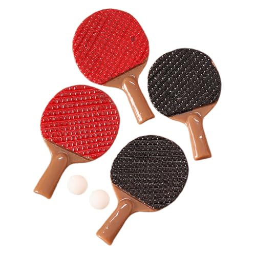 BESPORTBLE 2 Sätze Miniatur Tischtennisschläger Set Puppenhaus Zubehör mit Bällen Realistische Miniatur Sportausrüstung für Puppenhaus Dekoration und Kreative Hobbys BESPORTBLE 2 Sätze Miniatur Tischtennisschläger Set Puppenhaus Zubehör mit Bällen Realistische Miniatur Sportausrüstung für Puppenhaus Dekoration und Kreative Hobbys von BESPORTBLE