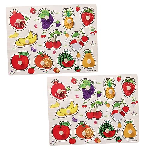 BESPORTBLE 2 Sätze Obst Greifpuzzle Holzspielzeug Pädagogisches Jigsaw Puzzle Lernspielzeug für Kleinkinder Denkvermögen und Beobachtung BESPORTBLE 2 Sätze Obst Greifpuzzle Holzspielzeug Pädagogisches Jigsaw Puzzle Lernspielzeug für Kleinkinder Denkvermögen und Beobachtung von BESPORTBLE