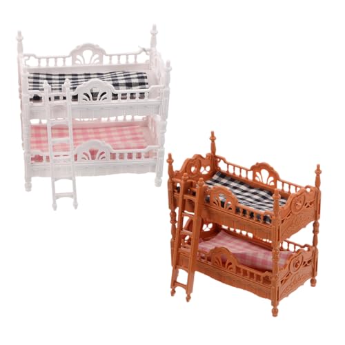 BESPORTBLE 2 Sätze Puppenhaus Etagenbett aus Stabilem Kunststoff und Stoff Miniatur Doppelstockbett mit Matratzen für Kreatives Rollenspiel und Realistische Puppenhaus Dekoration BESPORTBLE 2 Sätze Puppenhaus Etagenbett aus Stabilem Kunststoff und Stoff Miniatur Doppelstockbett mit Matratzen für Kreatives Rollenspiel und Realistische Puppenhaus Dekoration von BESPORTBLE
