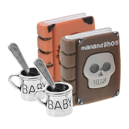 BESPORTBLE 2 Sätze Puppenhaus Miniatur Kaffee Tassen mit Mini Löffel und Notizbuch Realistische Büro und Halloween Dekoration Detailreiche Miniatur Wohnszenen Zubehör für Tischdeko BESPORTBLE 2 Sätze Puppenhaus Miniatur Kaffee Tassen mit Mini Löffel und Notizbuch Realistische Büro und Halloween Dekoration Detailreiche Miniatur Wohnszenen Zubehör für Tischdeko von BESPORTBLE