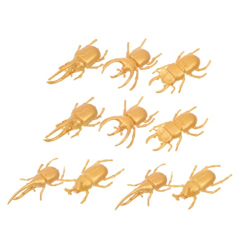 BESPORTBLE 2 Sätze Realistisches Goldenes Käfermodell Pädagogisches Insektenspielzeug für Detailgetreue Nachbildung Dekoratives Lernspielzeug für Zuhause Büro und Schule von BESPORTBLE