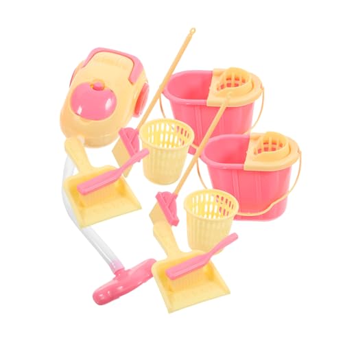 BESPORTBLE 2 Sätze Teiliges Reinigungswerkzeug Set aus Realistische Puppenhaus Zubehör für Interaktives Spiel Lebendige Miniatur Sauberkeitstools Geeignet für Spielküchen und Zufällige Farbe von BESPORTBLE