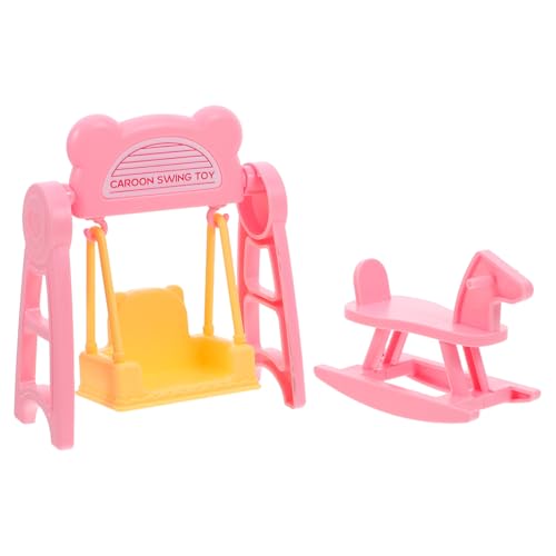 BESPORTBLE 2 Sets Miniatur Puppenhaus Schloss Schaukel Und Schaukelpferd Figurine Puppenhaus Möbel Dekoration Für Kinderzimmer Wohnzimmer Zubehör BESPORTBLE 2 Sets Miniatur Puppenhaus Schloss Schaukel Und Schaukelpferd Figurine Puppenhaus Möbel Dekoration Für Kinderzimmer Wohnzimmer Zubehör von BESPORTBLE