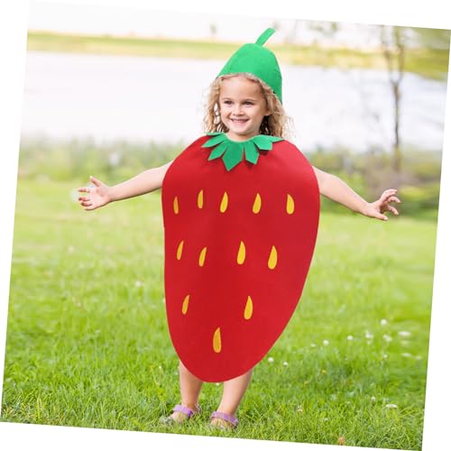 BESPORTBLE 2 Stck Erdbeer Kostüm Obst Gemüse Design Locker Sitzend Bequem Atmungsaktiv Für Mädchen Cosplay Halloween Bühnenaufführung Modenschau Requisite BESPORTBLE 2 Stck Erdbeer Kostüm Obst Gemüse Design Locker Sitzend Bequem Atmungsaktiv Für Mädchen Cosplay Halloween Bühnenaufführung Modenschau Requisite von BESPORTBLE