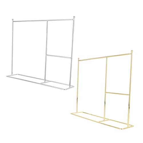 BESPORTBLE 2 Stck Miniatur Puppenkleiderständer aus Metall Eleganter Puppenkleiderhalter in Gold und Silber Langlebiges Display für Puppenkleidung für Puppenhäuser und Sammler BESPORTBLE 2 Stck Miniatur Puppenkleiderständer aus Metall Eleganter Puppenkleiderhalter in Gold und Silber Langlebiges Display für Puppenkleidung für Puppenhäuser und Sammler von BESPORTBLE