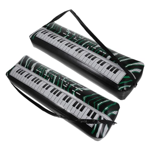 BESPORTBLE 2 Stück Aufblasbare Elektronische Keyboard Requisiten Für Photobooth Mini Klaviertastatur Saxophon Requisite Party Requisiten Geburtstags Photobooth Requisiten Keyboard von BESPORTBLE