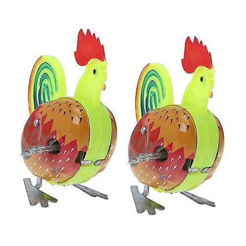 BESPORTBLE 2 Stück Aufziehspielzeug Hahn Blechspielzeug Springend Deko für Junge Mädchen und Vorschulkinder BESPORTBLE 2 Stück Aufziehspielzeug Hahn Blechspielzeug Springend Deko für Junge Mädchen und Vorschulkinder von BESPORTBLE