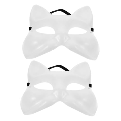 BESPORTBLE 2 Stück DIY Fox Masken für Karneval und Halloween Leere Maske Bemalen für Kreative Bastelprojekte und Kostümparty Zubehör BESPORTBLE 2 Stück DIY Fox Masken für Karneval und Halloween Leere Maske Bemalen für Kreative Bastelprojekte und Kostümparty Zubehör von BESPORTBLE
