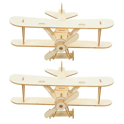 BESPORTBLE 2 Stück DIY Holzflugzeug Modellbausatz Malbares Kreatives Bastelprojekt für Sicher und Pädagogisch für Gruppenaktivitäten und Künstlerischen Ausdruck BESPORTBLE 2 Stück DIY Holzflugzeug Modellbausatz Malbares Kreatives Bastelprojekt für Sicher und Pädagogisch für Gruppenaktivitäten und Künstlerischen Ausdruck von BESPORTBLE