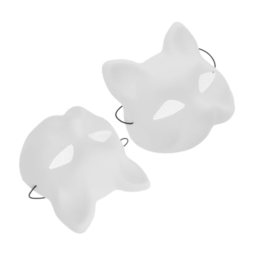 BESPORTBLE 2 Stück DIY Katzenmasken Unbemalt Weiße Blanko Masken zum Bemalen Leichte Kunststoff Party Masken für Karneval Cosplay Halloween zum Selbstgestalten BESPORTBLE 2 Stück DIY Katzenmasken Unbemalt Weiße Blanko Masken zum Bemalen Leichte Kunststoff Party Masken für Karneval Cosplay Halloween zum Selbstgestalten von BESPORTBLE