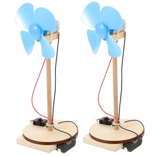 BESPORTBLE 2 Stück DIY Mini Motorventilator für Wissenschaftliche Experimente Handgemachtes Material ohne Batterie Zufällige Farben für Praktische Lernprojekte Zufällige Farbe von BESPORTBLE