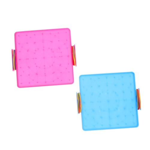 BESPORTBLE 2 Stück Doppelseitiges Geoboard für Robustes Kunststoffmaterial Lehrmittel für Mathematik Geeignet für Grundschule und Zuhause und Blau BESPORTBLE 2 Stück Doppelseitiges Geoboard für Robustes Kunststoffmaterial Lehrmittel für Mathematik Geeignet für Grundschule und Zuhause und Blau von BESPORTBLE
