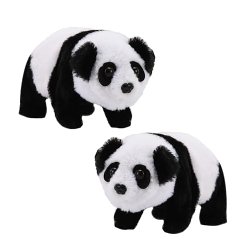 BESPORTBLE 2 Stück Elektrisches Laufendes Panda Plüschtier Musikspielzeug Kuscheltier Simulation Tier Interaktives für Junge Mädchen und Kleinkinder BESPORTBLE 2 Stück Elektrisches Laufendes Panda Plüschtier Musikspielzeug Kuscheltier Simulation Tier Interaktives für Junge Mädchen und Kleinkinder von BESPORTBLE