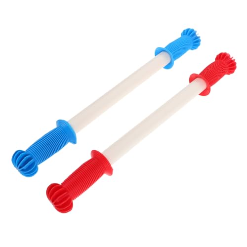 BESPORTBLE 2 Stück Ergonomische Kunststoff Griffe für Schaukelpferd Stabile Sichere Ersatz Handgriffe Rot und Blau Kompatibel mit Verschiedenen Schaukelpferd Modellen Einfach zu Montieren von BESPORTBLE