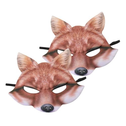 BESPORTBLE 2 Stück Eva Fuchsmaske für Halloween Cosplay Tiermaske Atemberaubende Maskerade Accessoires für Partys und Kostüme BESPORTBLE 2 Stück Eva Fuchsmaske für Halloween Cosplay Tiermaske Atemberaubende Maskerade Accessoires für Partys und Kostüme von BESPORTBLE
