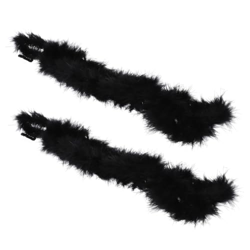 BESPORTBLE 2 Stück Federboas Party Accessoires Kostüm Truthahnbesatz Flauschige Boas Truthahn Dekorationen Weihnachtsdekorationen Federbasteln Truthahn Mittelstück von BESPORTBLE