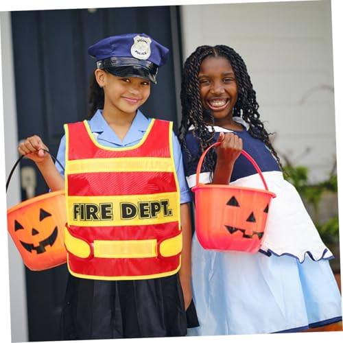 BESPORTBLE 2 Stück Feuerwehrweste Teiliges Weiche Cosplay Weste für Rollenspiele Verstellbar Bequemes Material für Karneval Fasching Geburtstagsfeiern und Kostümpartys von BESPORTBLE