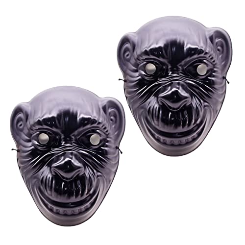 BESPORTBLE 2 Stück Gorilla Mask Hochwertige Chimpanzee Maske für Halloween Kostümpartys Sicher und Bequem für Rollenspiele und Kreative Feiern BESPORTBLE 2 Stück Gorilla Mask Hochwertige Chimpanzee Maske für Halloween Kostümpartys Sicher und Bequem für Rollenspiele und Kreative Feiern von BESPORTBLE