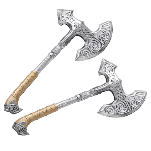 BESPORTBLE 2 Stück Halloween Deko Plastik Axt Handheld Cosplay Fake Fischgräte Design Leicht und Robust Für Kostüm Party Zubehör BESPORTBLE 2 Stück Halloween Deko Plastik Axt Handheld Cosplay Fake Fischgräte Design Leicht und Robust Für Kostüm Party Zubehör von BESPORTBLE