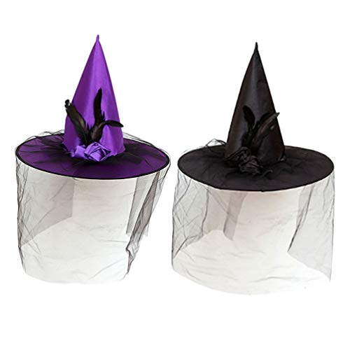 BESPORTBLE 2 Stück Halloween Hexenhut Party Hexenhut Maskerade Cosplayfunny für Erwachsene Dame Frauen Dekoration BESPORTBLE 2 Stück Halloween Hexenhut Party Hexenhut Maskerade Cosplayfunny für Erwachsene Dame Frauen Dekoration von BESPORTBLE
