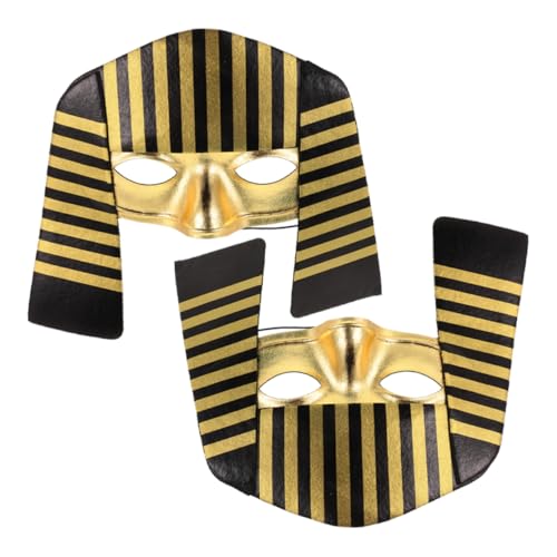 BESPORTBLE 2 Stück Halloween Maske Ägyptische Pharaonenmaske für Kostümpartys Rollenspiele und Festliche Anlässe BESPORTBLE 2 Stück Halloween Maske Ägyptische Pharaonenmaske für Kostümpartys Rollenspiele und Festliche Anlässe von BESPORTBLE