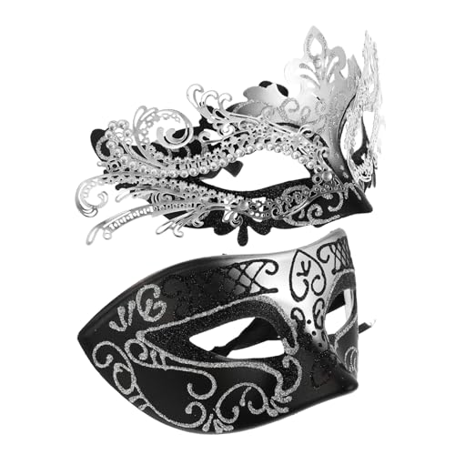 BESPORTBLE 2 Stück Halloween-Maske Frauenmaske Maskerade für Paare Maskerade -Requisiten Schreimaske Kostüme Gesicht halloween costume halloween kleidung Party-Maske Cosplay-Maske Plastik von BESPORTBLE