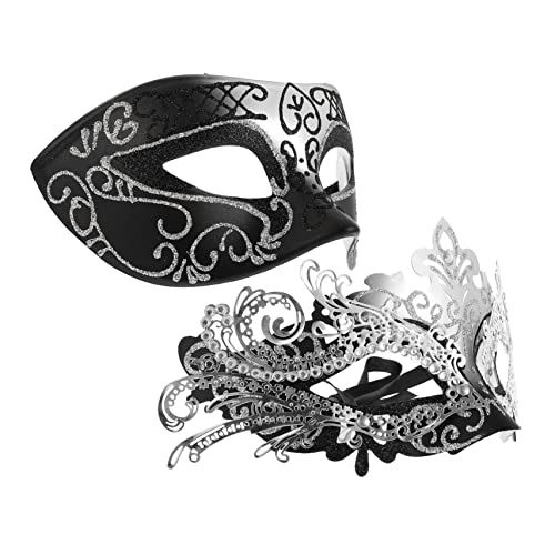 BESPORTBLE 2 Stück Halloween Maske Halloween Gesichtsmaske Cosplay Maske Schreimaske Maskenball Outfits Maskenkostüm Augenabdeckung Abschlussball Augenabdeckung Masken Cosplay von BESPORTBLE