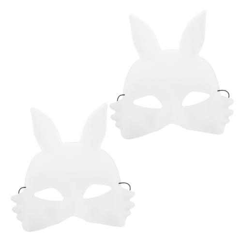 BESPORTBLE 2 Stück Handgezeichnete Masken Tiermasken Halloween Hasenmaske Süße Halloween Maske Mädchen Halbmaske Halloween Masken Leere Maske Halbgesichtsmaske Tiermaske Weißes Pvc BESPORTBLE 2 Stück Handgezeichnete Masken Tiermasken Halloween Hasenmaske Süße Halloween Maske Mädchen Halbmaske Halloween Masken Leere Maske Halbgesichtsmaske Tiermaske Weißes Pvc von BESPORTBLE