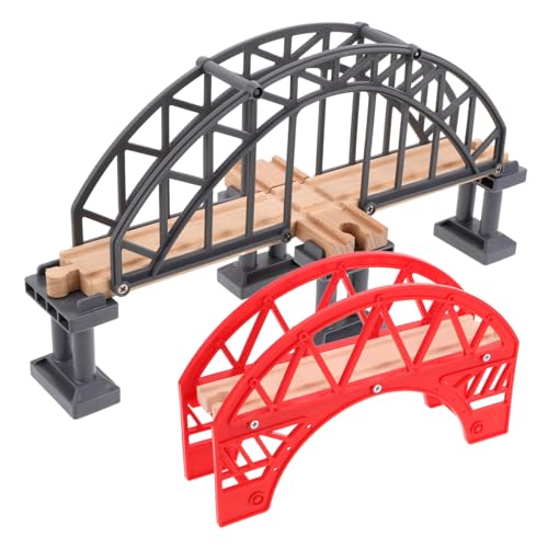 BESPORTBLE 2 Stück Holz Eisenbahn Brücke Modellspielzeug Dekorative Zugbrücke mit Stützen DIY für Kreative Gleisgestaltung und Interaktives Lernen BESPORTBLE 2 Stück Holz Eisenbahn Brücke Modellspielzeug Dekorative Zugbrücke mit Stützen DIY für Kreative Gleisgestaltung und Interaktives Lernen von BESPORTBLE