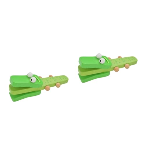 BESPORTBLE 2 Stück Holz Kastagnetten Krokodil Form Grün Cartoon Percussion Instrument Fördert Musikgefühl und Motorische Entwicklung Geeignet für Kleine Mädchen Jungen BESPORTBLE 2 Stück Holz Kastagnetten Krokodil Form Grün Cartoon Percussion Instrument Fördert Musikgefühl und Motorische Entwicklung Geeignet für Kleine Mädchen Jungen von BESPORTBLE