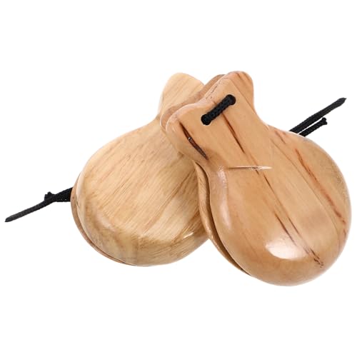 BESPORTBLE 2 Stück Holz Kastagnetten Spanische Rhythmus Instrumente für Orff Musikinstrumente für Kreatives Spiel und Soziale Interaktion für Zuhause und Kindergarten BESPORTBLE 2 Stück Holz Kastagnetten Spanische Rhythmus Instrumente für Orff Musikinstrumente für Kreatives Spiel und Soziale Interaktion für Zuhause und Kindergarten von BESPORTBLE